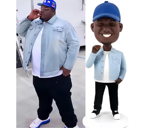 Custom Man Bobblehead, Personalized male Figurine from picture, surprising gift for husband/boss/father/grandpa