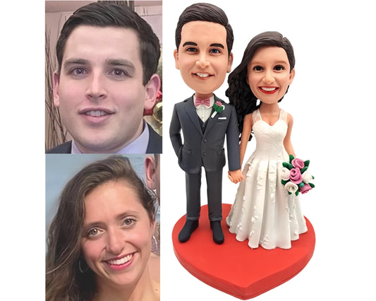 Custom wedding cake toppers, personalized couple figurines, Wedding Decor Aesthetic, Personalized Cake Toppers, Anniversary statues