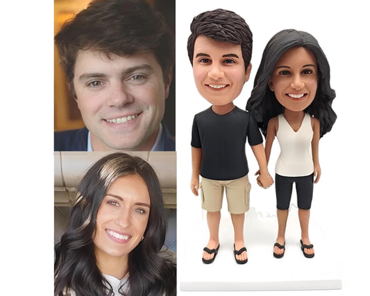 Custom couple figurines, custom bobbleheads Wedding Cake Toppers, Anniversary gifts for him/her, funny wedding favors