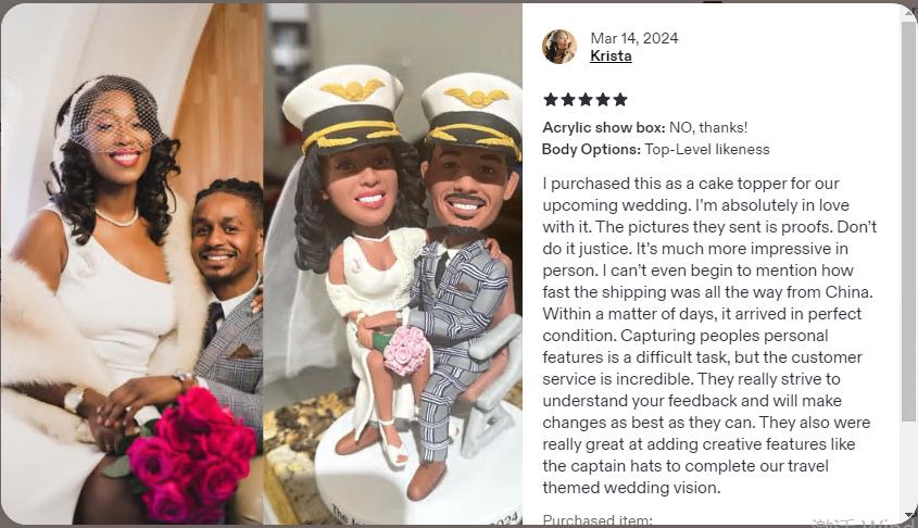 Personalized wedding cake toppers, Anniversary couples figurines driving yacht, custom Honeymoon Keepsakes