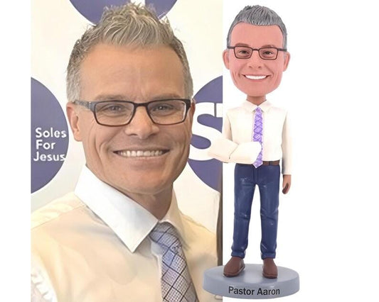 Custom Pastor Bobblehead, Thank-You Gift for Wedding Officiant, Personalized wedding proposal gift