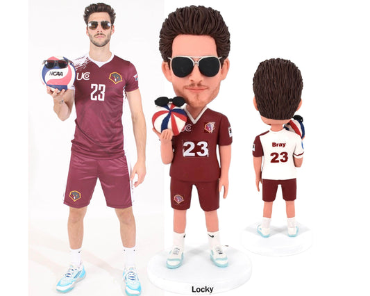 Basketball player Custom bobblehead, school team figurine collection, personalized basketball members graduation gifts