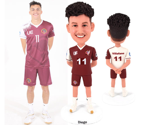 Custom bobbleheads for youth team, school basketball figurine collection, personalized coaches bobbleheads