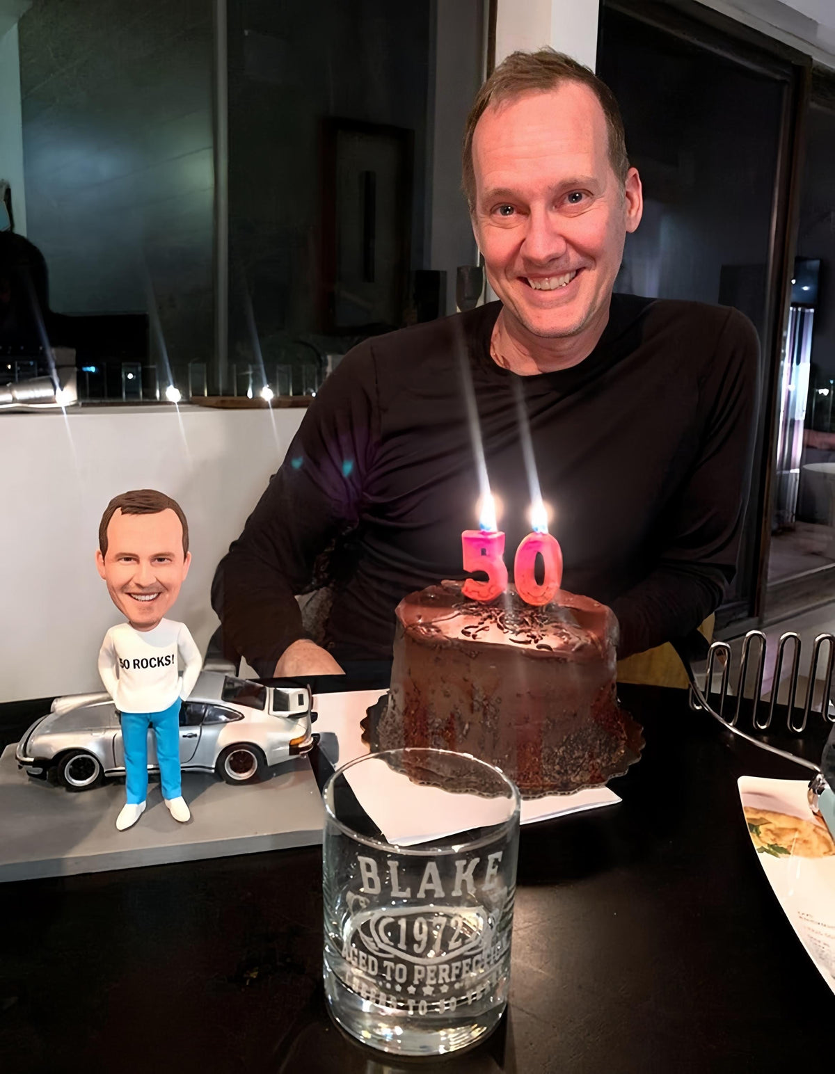 Custom Bobblehead with hyper car, Handmade figurine with dream car, Gift for boss/husband