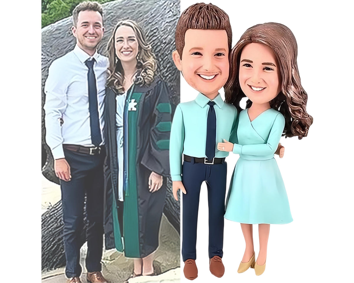 Custom couple bobbleheads, wedding gifts for couples, funny anniversary keepsake