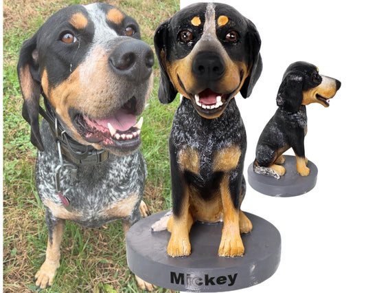 Handmade dog figurine, Custom dog bobblehead, personalized dog statue from picture, Office/home decor