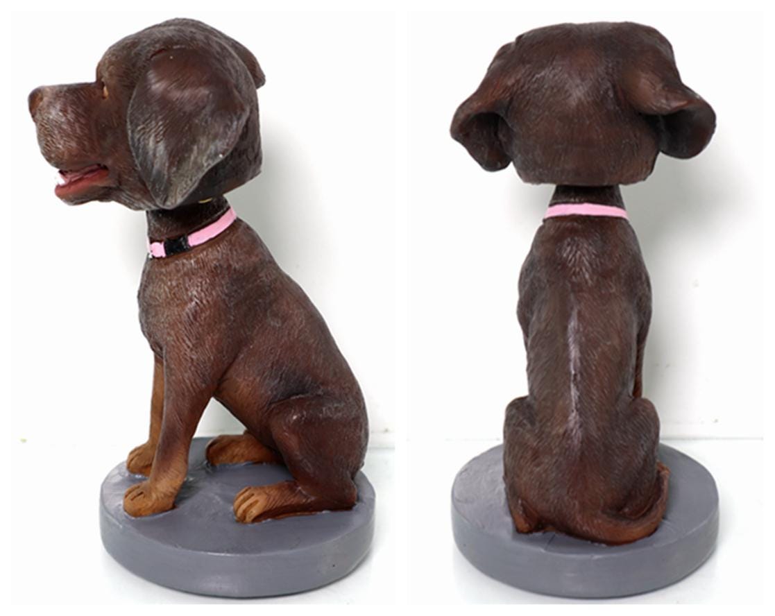 Custom Dog Bobblehead, Handmade Pet Figurine from Photo, Office Home Decor