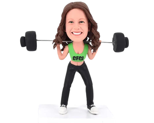 Custom Coach bobbblehead, Custom Fitness Instructor Statue, Personalized Weightlifter Figurine, Thank-you Gift For Coach