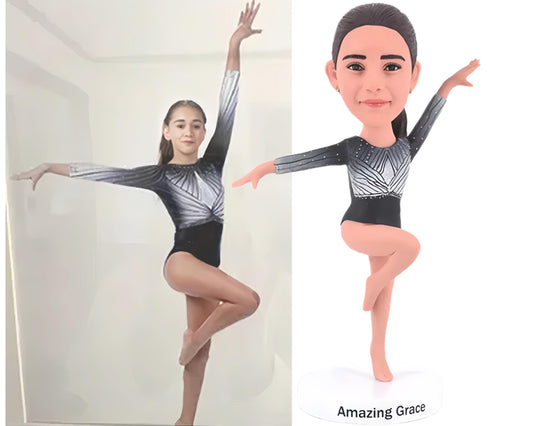 Dancer Custom Bobblehead, Handmade Ballet Figurine, Personalized Statue from Picture, Office/Home Desk decor