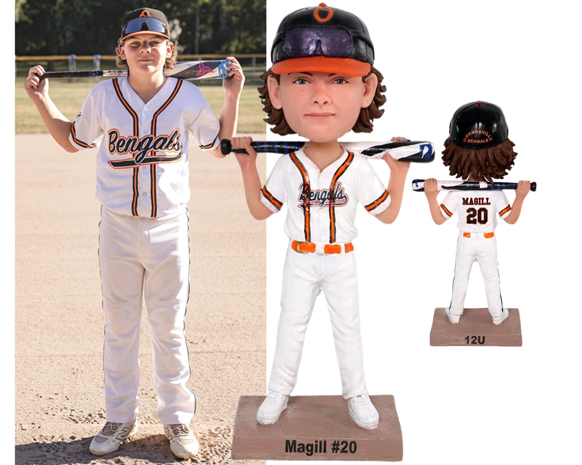 Baseball Bobbleheads Custom,Team Figurine Collection, Personalized Baseball Players dolls , Thank-you Gifts for Baseball Coaches