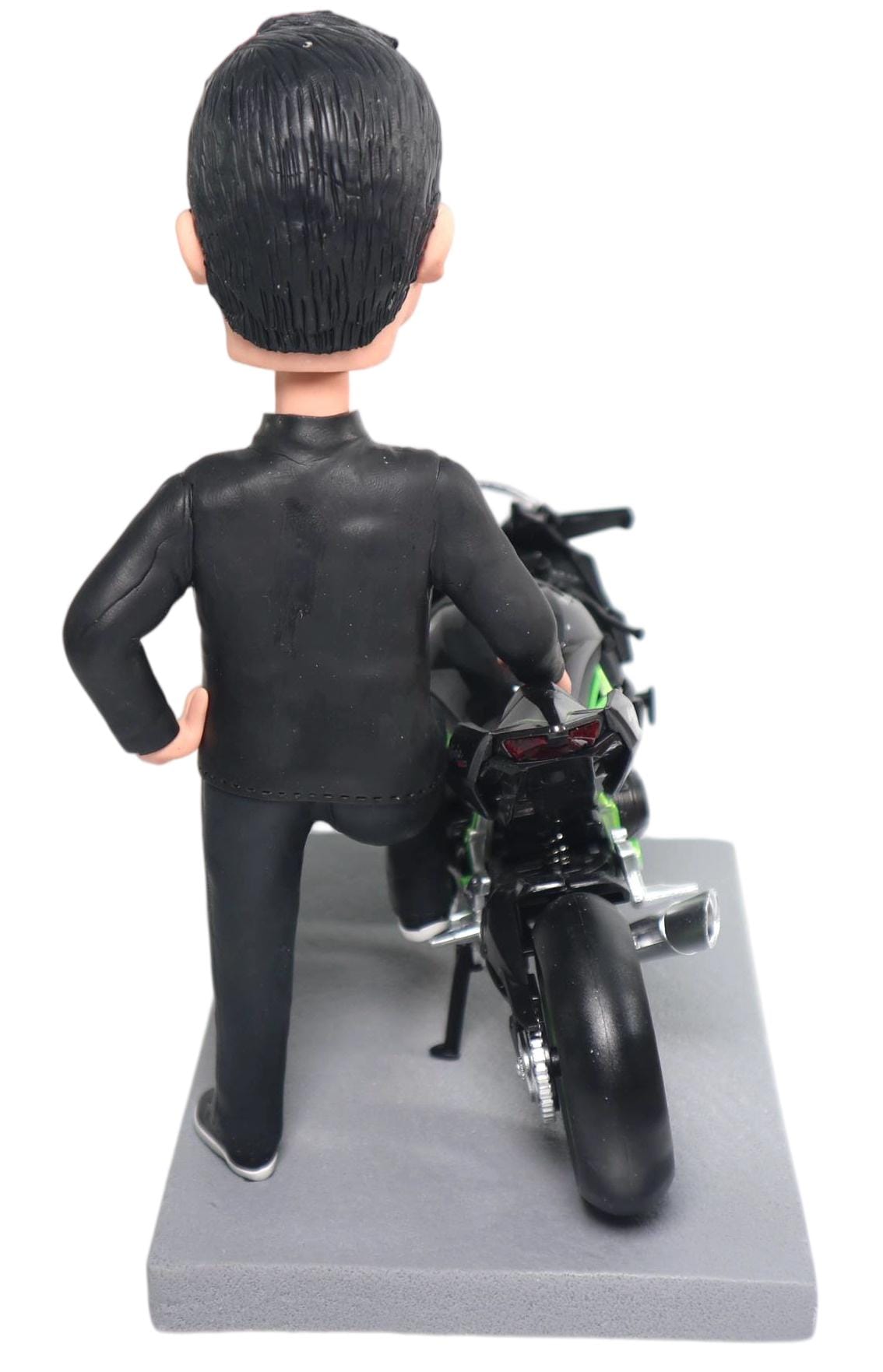 Custom Rider Bobblehead, Personalized Motorhead Figurine, Unique Birthday Gift for boss/husband/Father