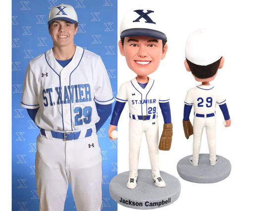 Custom Baseball Bobblehead, Team Award Figurines, Personalized Baseball Crew Collection, Graduation Gifts for Players, Custom Team Mascot