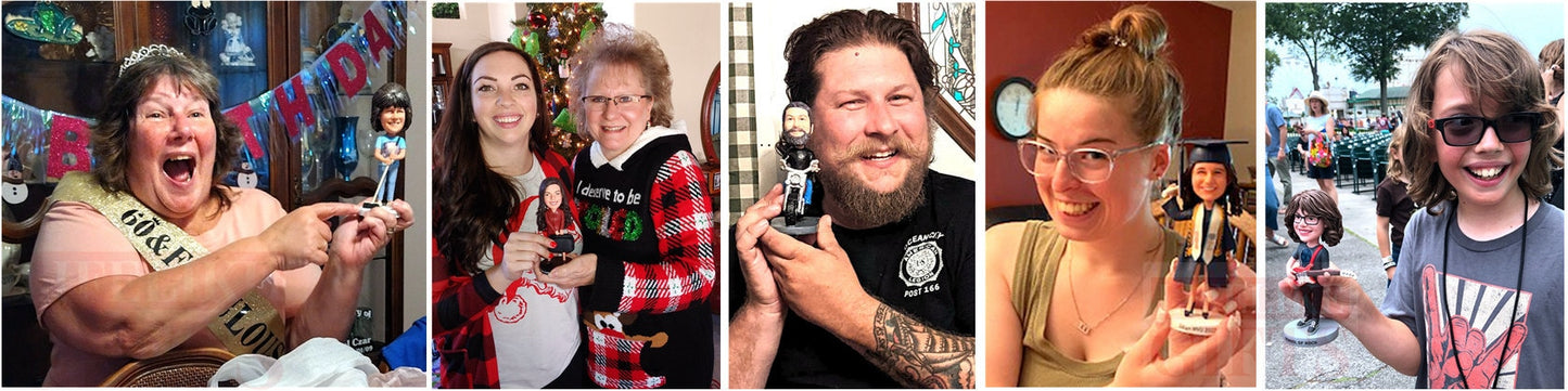 Custom bobblehead, personalized figurine bobble head gifts